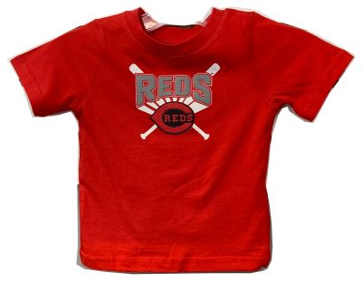 Reds with Bats Youth Tee - Red